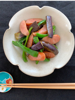 なすとピーマンウィンナーの夏野菜炒め-レシピのメイン写真
