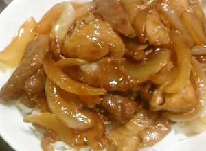 簡単！残ったうなぎのタレで豚テリ丼☆-レシピのメイン写真