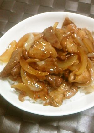簡単！残ったうなぎのタレで豚テリ丼☆-レシピのメイン写真