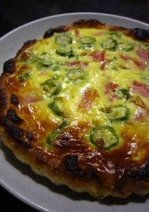 夏野菜のキッシュ♪両面焼きグリルで出来た-レシピのメイン写真