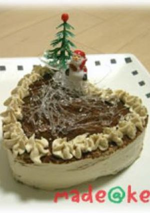 05年クリスマスケーキティラミス風ケーキ-レシピのメイン写真