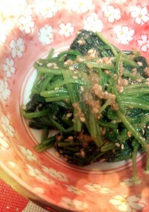 早楽♪ほうれん草のごま和え-レシピのメイン写真