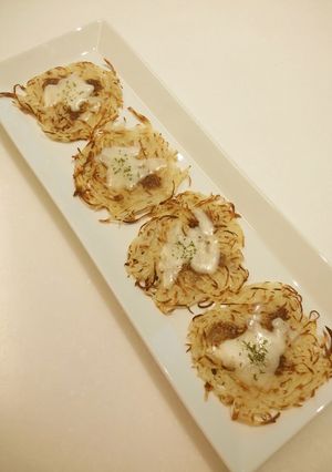 ポテトガレット♪チーズアンチョビ風味-レシピのメイン写真