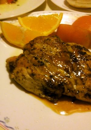 鶏胸肉のバジルオイル風味　-レシピのメイン写真