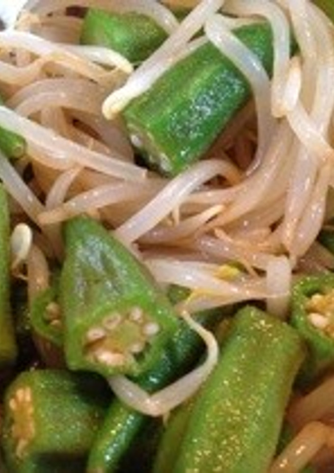 オクラともやしの韓国風和え物-レシピのメイン写真