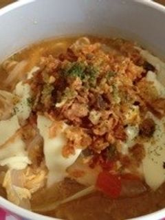 ふわふわ卵のトマトチーズ塩ラーメン-レシピのメイン写真