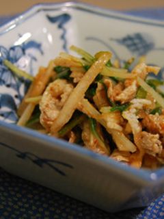 料理研究家の 梨と豚キムチの和え物-レシピのメイン写真