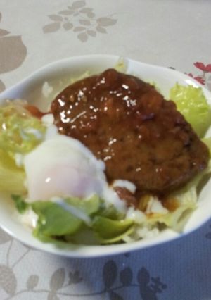 ロコモコ丼フレッシュトマトソース-レシピのメイン写真