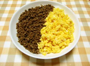 ★簡単！合挽肉と卵の＊そぼろ丼＊です。♪-レシピのメイン写真