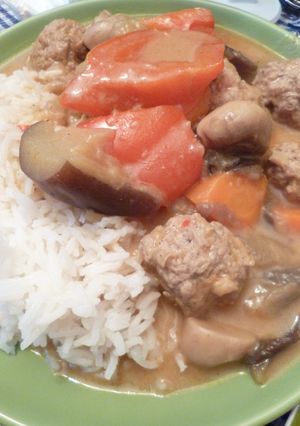 *肉団子のカレーシチュー*-レシピのメイン写真