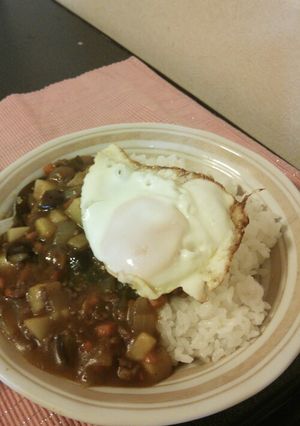 フライパンで作る！ひき肉と野菜のカレー-レシピのメイン写真