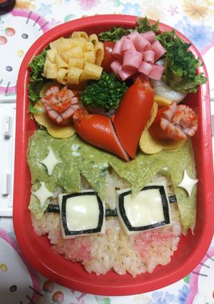 黒子のバスケキャラ弁 緑間のしんちゃん♪-レシピのメイン写真