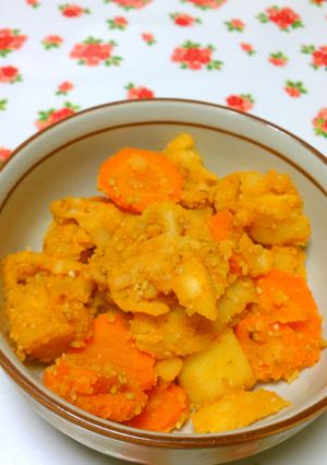 ごま入り根菜サラダ　甘辛味-レシピのメイン写真