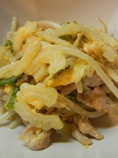 ゴーヤともやしの卵炒め-レシピのメイン写真
