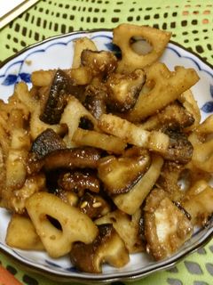 レンコンと椎茸のきんぴら-レシピのメイン写真