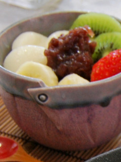 粉寒天で簡単♪ 白玉あんみつ-レシピのメイン写真