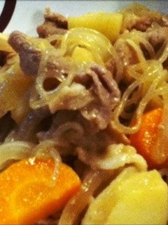肉が硬くならない時短な肉ジャガ-レシピのメイン写真
