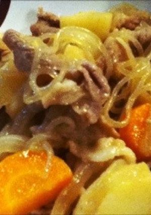 肉が硬くならない時短な肉ジャガ-レシピのメイン写真