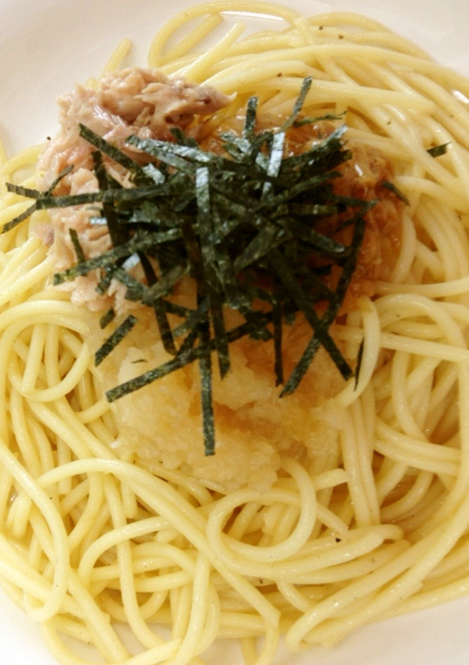 大根おろしとツナとなめ茸の冷製パスタ-レシピのメイン写真