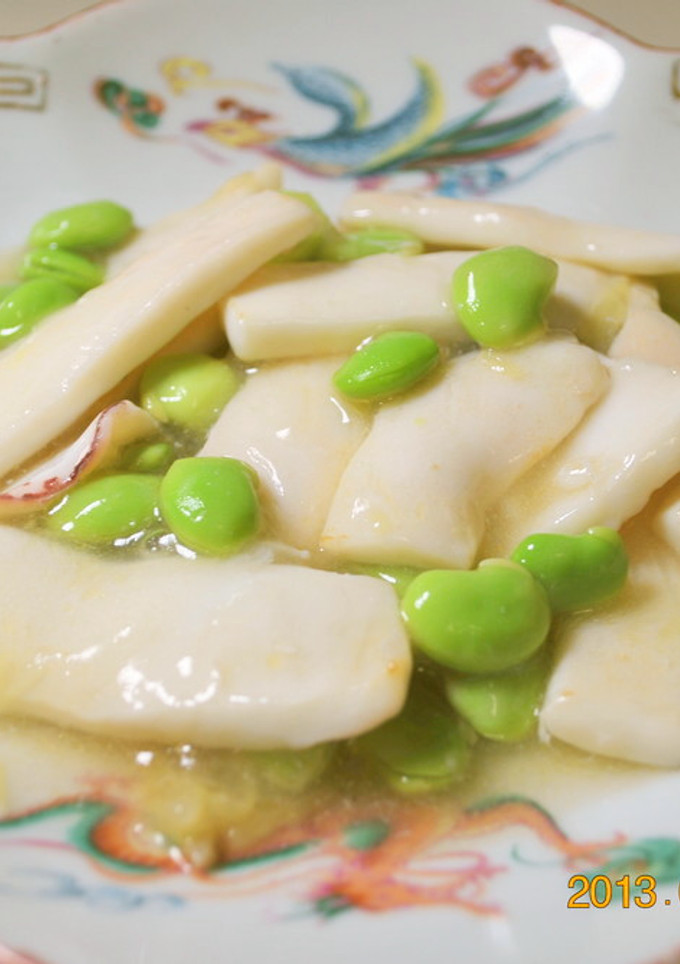 簡単中華♪　いかと枝豆の炒め物-レシピのメイン写真