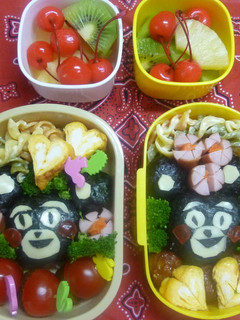 くまもんキャラ弁-レシピのメイン写真