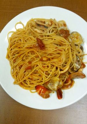 ペスカトーレ　コンソメで簡単味付け！-レシピのメイン写真