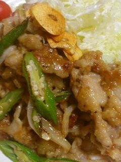おくらと豚肉の生姜焼き♪-レシピのメイン写真