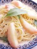 *ひんやり桃いろパスタ*