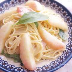 รูปของ *ひんやり桃いろパスタ*