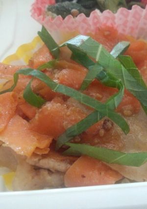 お弁当に簡単☆豚肉とにんじんのみそ炒め-レシピのメイン写真