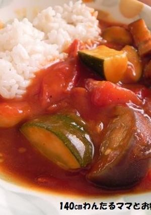 夏野菜たっぷり★ヘルシートマトカレー-レシピのメイン写真