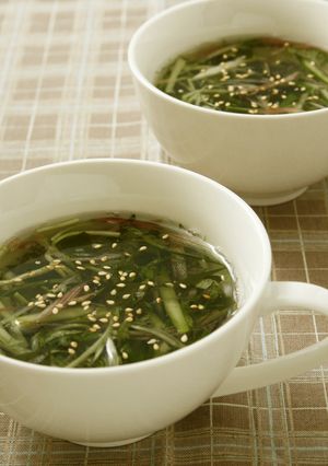 白だしで、香味野菜の冷たいとろみスープ-レシピのメイン写真
