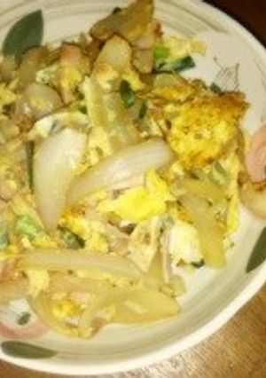 玉ねぎニラの炒めもの♬-レシピのメイン写真