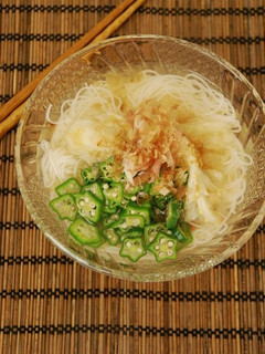 焼き茄子素麺♫さっぱり白だし梅風味-レシピのメイン写真