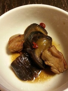 ナスと鶏肉の中華風煮物-レシピのメイン写真