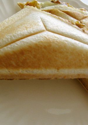残り物のカレーdeホットサンド♪-レシピのメイン写真