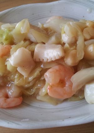 キャベツ海鮮あんかけ-レシピのメイン写真