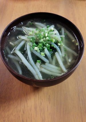 ❤もやしとわかめウェイパースープ❤-レシピのメイン写真