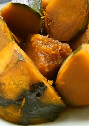 レンジで焦げない簡単かぼちゃの煮物✩-レシピのメイン写真