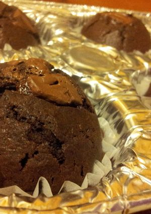 オリーブオイルでダブルチョコマフィン-レシピのメイン写真