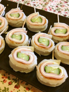 超簡単♪おつまみにも♡ハムチーちくわ巻き-レシピのメイン写真