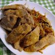 豚鶏七味生姜焼き