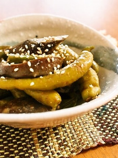 しし唐と茄子のくったり煮 ごま風味-レシピのメイン写真
