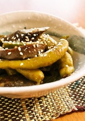 しし唐と茄子のくったり煮　ごま風味-レシピのメイン写真