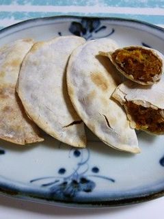 霜ふりごまで、胡麻かぼちゃ包み-レシピのメイン写真