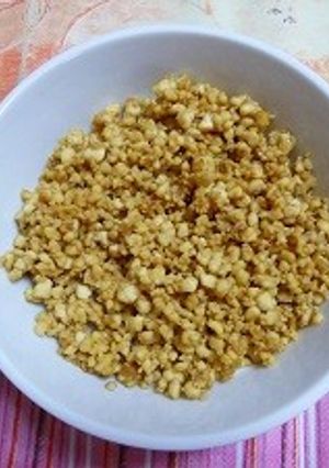 霜ふりごまで、豆腐そぼろ 胡麻風味-レシピのメイン写真