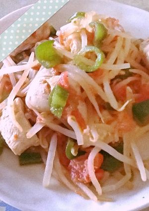 ささみとトマトの炒め物-レシピのメイン写真