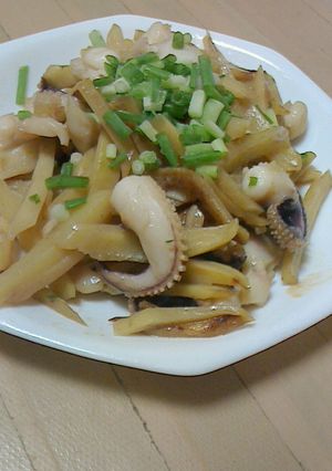 *いかゲソとじゃがいものガリバタ炒め-レシピのメイン写真