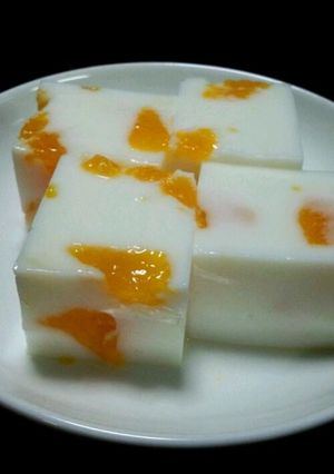 みかん缶入り牛乳寒天♪♪-レシピのメイン写真