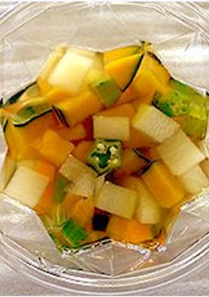 冬瓜入り☆冷たい夏野菜のゼリーよせ-レシピのメイン写真